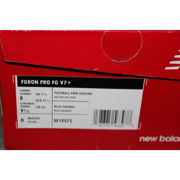 New Balance Furon Pro FG V7+ Soccer Cleats Mens 8 Blue Orange Football Boots main image 11